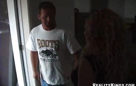 Pumped up buddy eagerly eats busty stupefying gf Reagan's cunny previous to pounding it