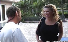 Pumped up buddy eagerly eats busty stupefying gf Reagan's cunny previous to pounding it