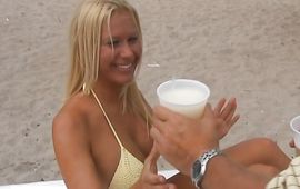 Pretty Colleen wants to feel playmate's large hard jock