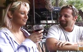 Enticing aged blond Payton is eagerly sucking male's love stick and expecting to get fucked very hard