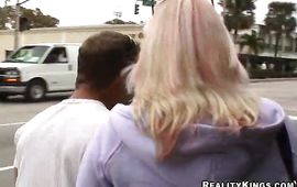 Enticing aged blond Payton is eagerly sucking male's love stick and expecting to get fucked very hard