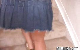 Slender older Geah screams while gangbanged by a experienced fuckmate