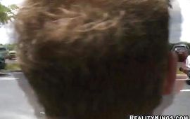 Curvaceous blond cougar Jordan Jolie sucks a pretty lengthy python