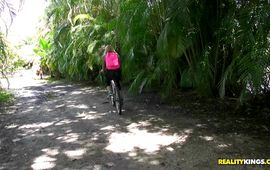 Classy golden-haired floosy Alexa is about to begin riding a rock hard schlong