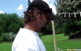 Stupefying girl Crystal Rayne gets her gap eaten