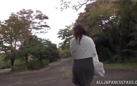 Maiden Akari Shimizu welcomes her dude's phallus in her prurient copher