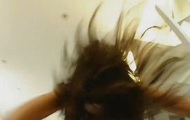 Sassy woman Hunter Bryce took off her raiment and started riding pussy tester's large boner