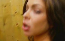 Sassy woman Hunter Bryce took off her raiment and started riding pussy tester's large boner
