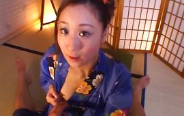 Startling Shizuku Morino with wet babe pot receives a shaft