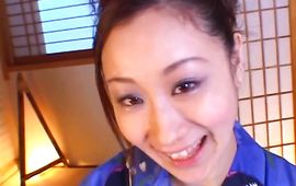 Startling Shizuku Morino with wet babe pot receives a shaft