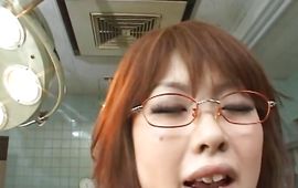 Passionate mature Rio Hamasaki with large tits receives an intensive pussy eating and plowing