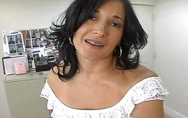 Spicy sweetie endures a severe and rough pounding from behind