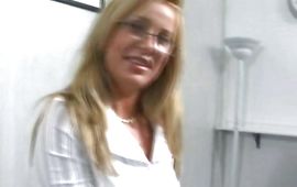 Wanton blonde milf is eager to suck schlong