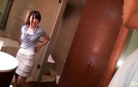 Mesmerizing Mami Fujie loves to suck and ride large dick