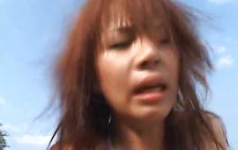 Awesome girlfriend Rino Konno with curvy tits gets very horny each time pussy tester begins licking her nipples