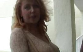 Prurient cougar Amber with impressive tits got fucked until she started moaning from fun like never previous to