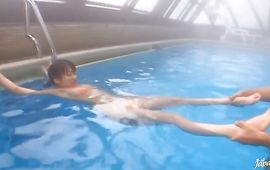 Enchanting big titted mature chick Hana Haruna stirs up interest of a playmate and gives a ride