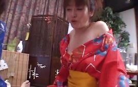 Prurient Sakura Shiratori is gently sucking a powerful love stick