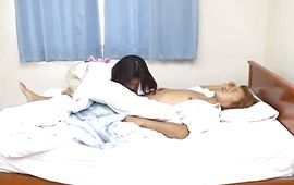 Swingeing older Mio Fujiki and her paramour fuck wildly