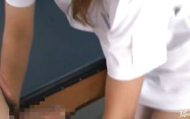 Passionate Akina gives handjob and oral pleasure then fucks