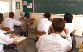 Enticing mature angel Kaori can't hold back from sucking a rock hard tool and getting fucked hard