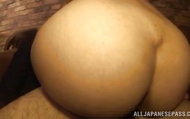 Appetizing chick with impressive tits getting her wet muff lovestick dipped