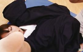 Check out this inviting playgirl Chika Sena who jumps on his thick love rocket with joy